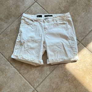 Nine West White Denim Shorts
